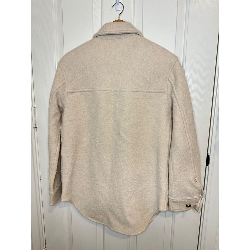 Aritzia Wilfred Free Heather Bone Merino Wool The Ganna Shirt Jacket Shacket XS - Picture 4 of 12